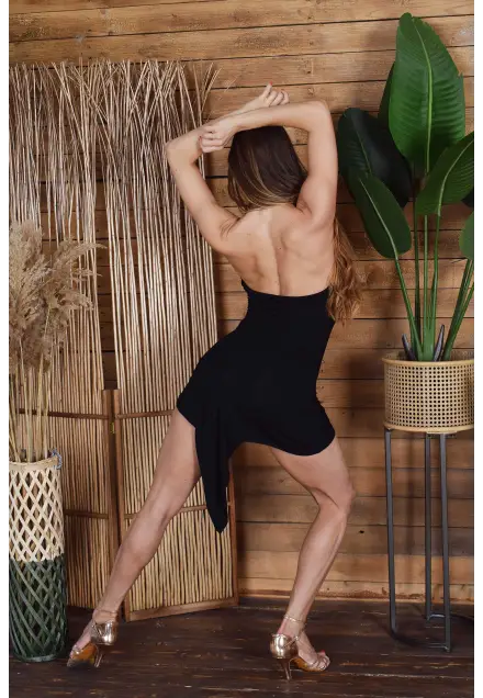 DANCE OF THE OCEAN DRESS BLACK SAND