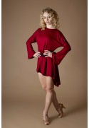 AIDA BURGUNDY DRESS
