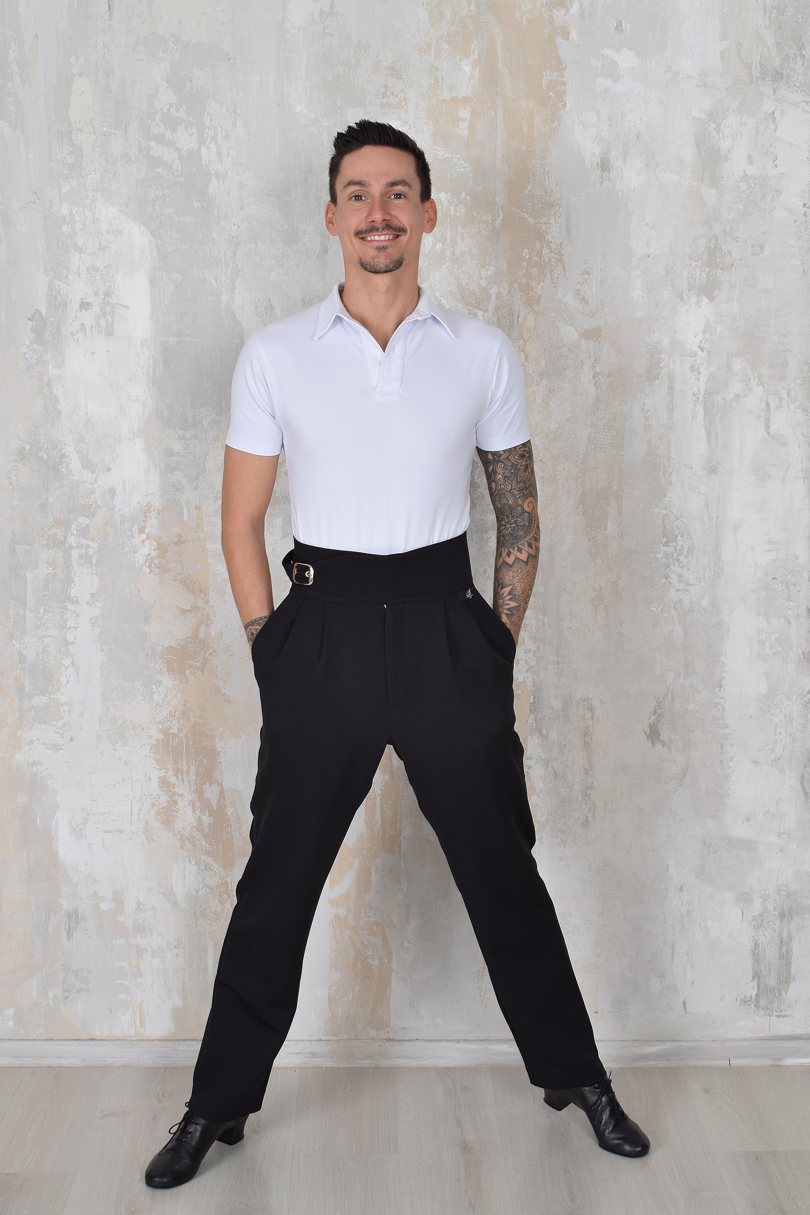 CUBAN MAN BLACK PANTS