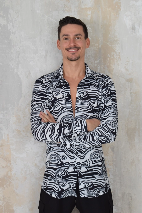 PROMENADE BLACK-WHITE SHIRT