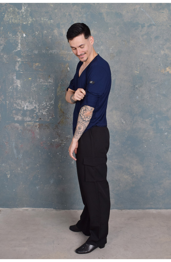 SIDE BASIC BLUE T-SHIRT