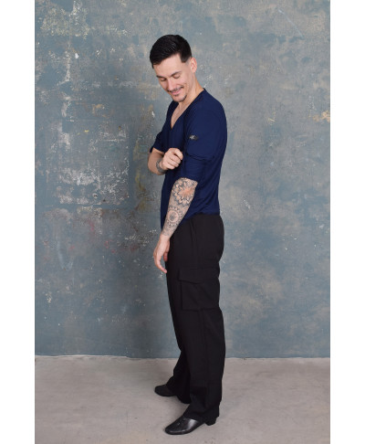 SIDE BASIC BLUE T-SHIRT