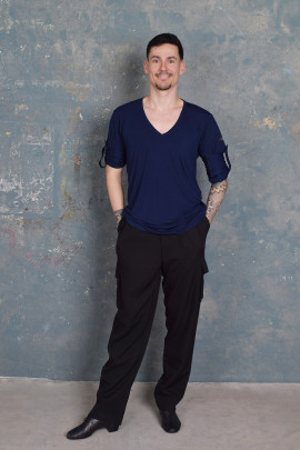 SIDE BASIC BLUE T-SHIRT
