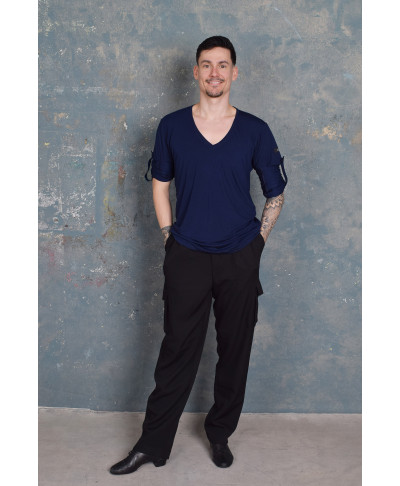 SIDE BASIC BLUE T-SHIRT