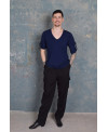 SIDE BASIC BLUE T-SHIRT